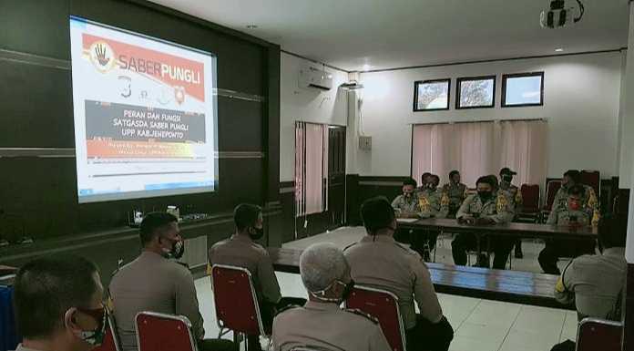 Cegah Pungli, Polres Jeneponto Sosialisasi Peraturan Saber Pungli Polres Jeneponto