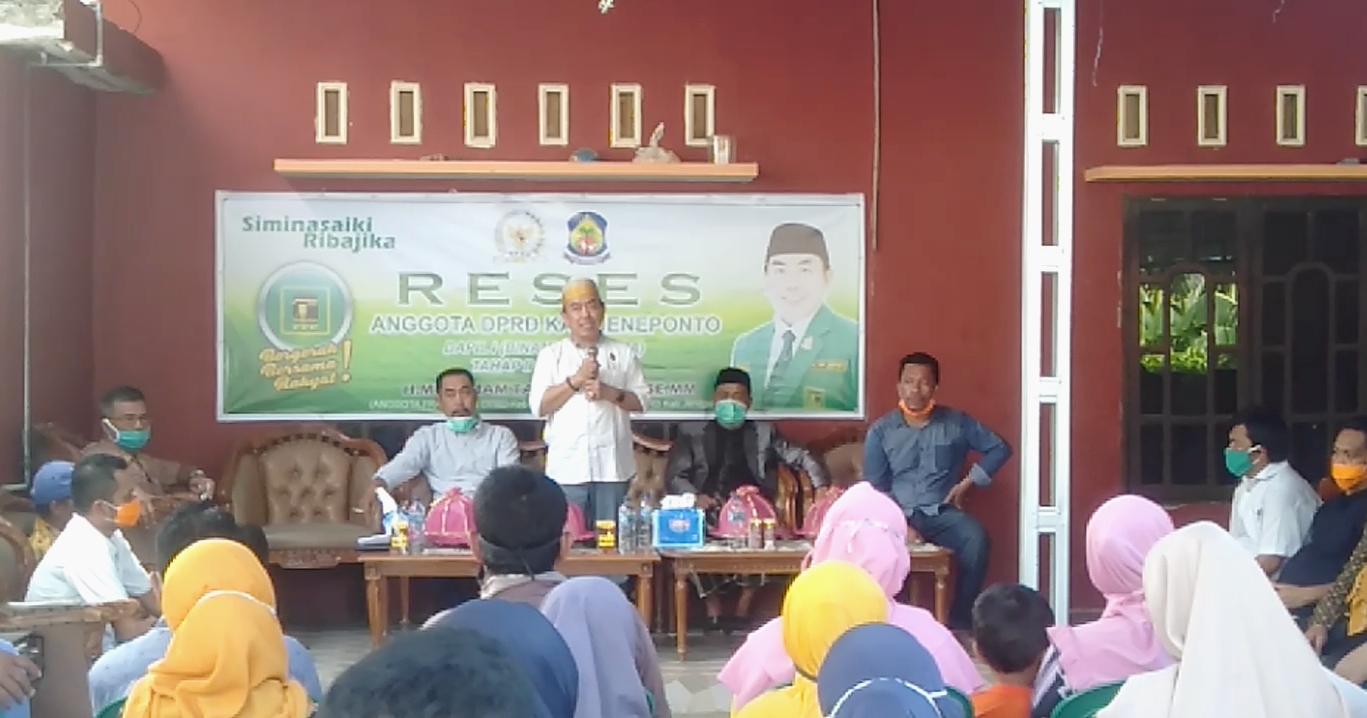 Wakil Ketua DPRD Jeneponto, Imam Taufiq Reses di Tanrussampe Pabiringa, ini Aspirasi Masyarakat
