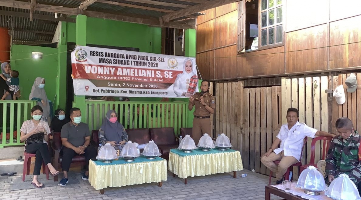 Anggota Fraksi Gerindra DPRD Sulsel, Vonny Ameliani Temui Konstituennya di Pabiringa Jeneponto