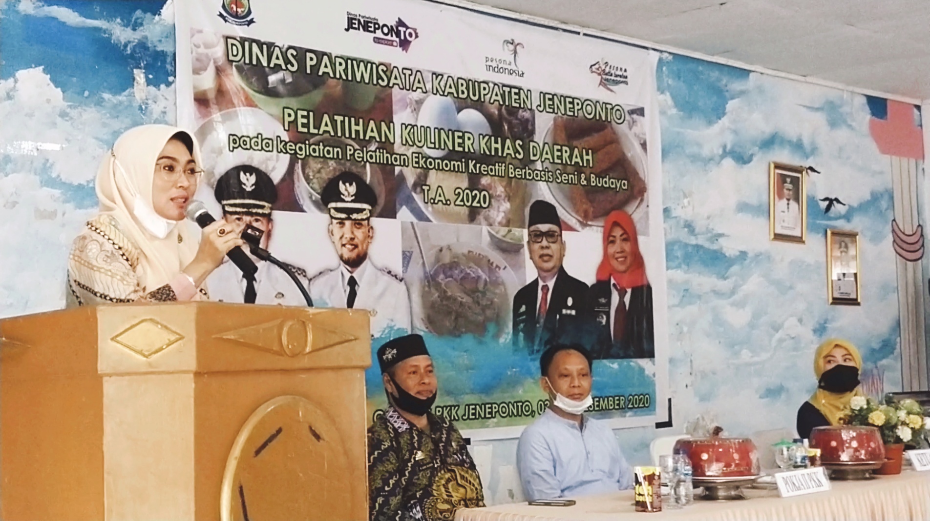 Dispar Gelar Pelatihan Kuliner Khas Daerah, Ketua TP PKK Jeneponto Harap ini