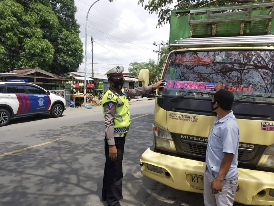 Satlantas Polres Jeneponto Terus Gelorakan Penerapan 3M