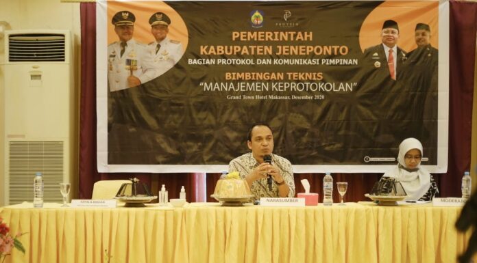 Protokol Pemprov Sulsel Apresiasi Langkah Bagian Protpim Jeneponto Kepala Bagian Protokol Pemerintah Provinsi Sulawesi Selatan, Arlan Razak