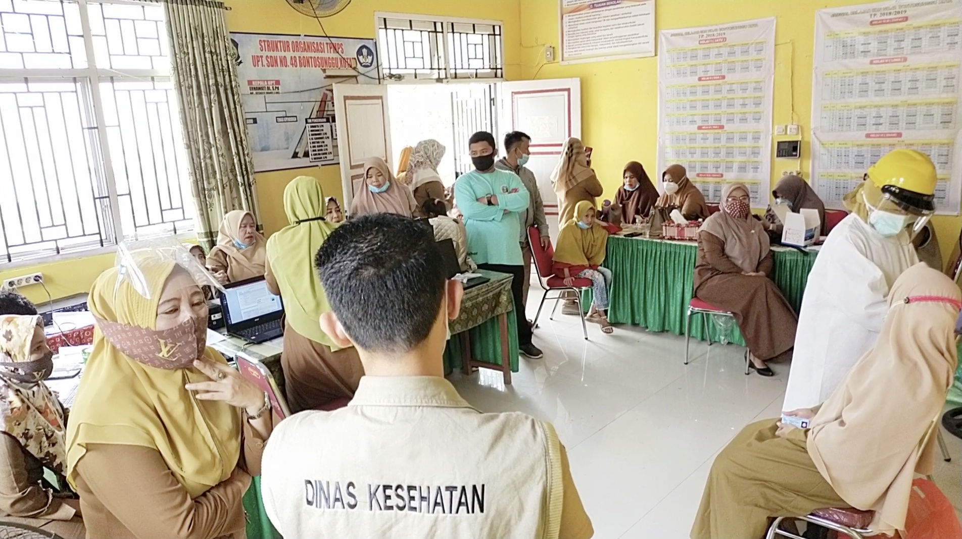 Pertama di Jeneponto, Pendidik dan Tenaga Kependidikan SDN 48 Bontosunggu Kota Swab Test