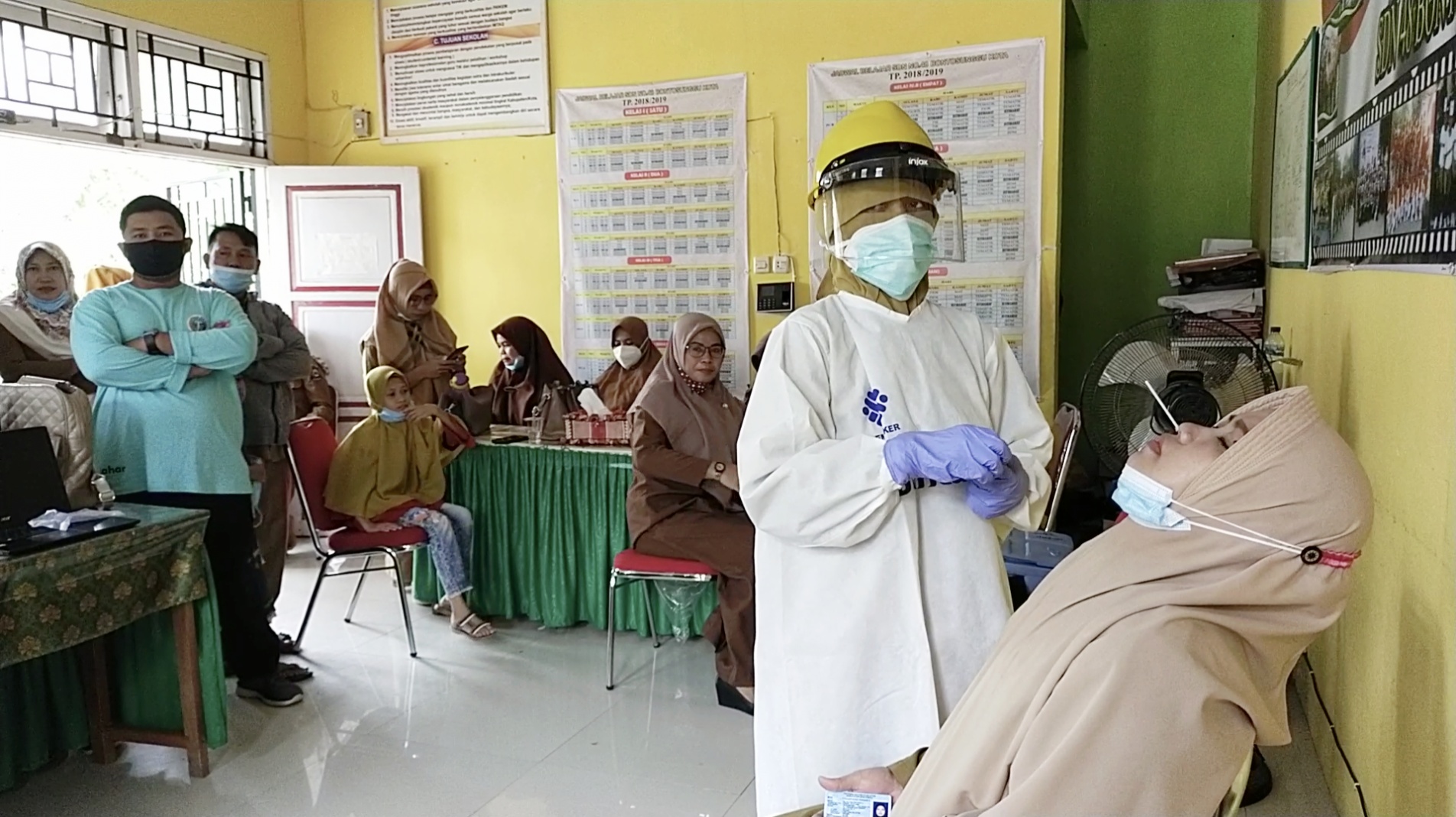 Pertama di Jeneponto, Pendidik dan Tenaga Kependidikan SDN 48 Bontosunggu Kota Swab Test