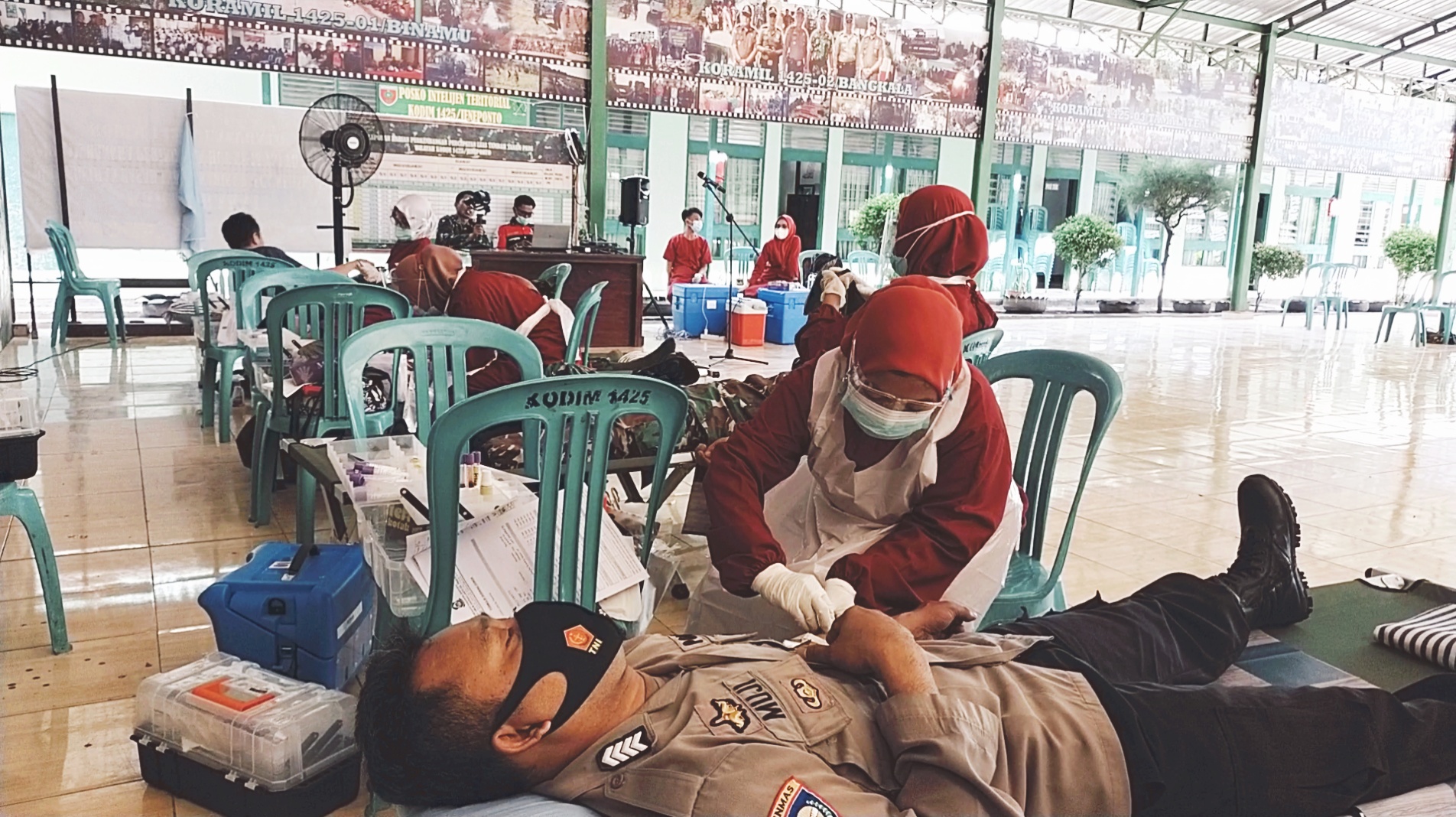 Hari Juang TNI AD, Kodim 1425 Jeneponto Tetap Laksanakan Bakti Sosial Donor Darah