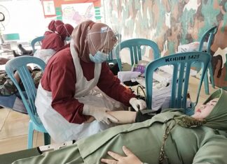 Kodim 1425 Jeneponto menyelenggarakan kegiatan bakti sosial donor darah dalam rangka memperingati hari Juang TNI Angkatan Darat