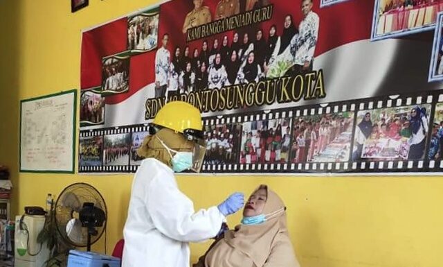 Tes Swab Tenaga Kependidikan dan Pendidik SDN 48 Bontosunggu Kota Jeneponto