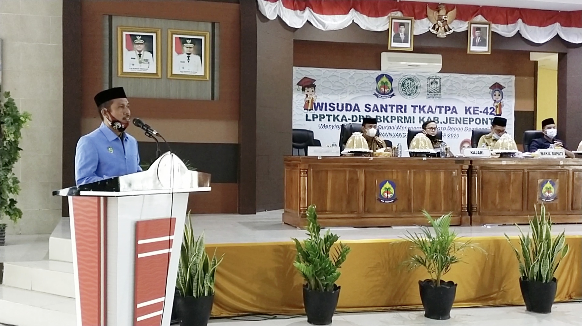 LPPTKA - BKPRMI Bersama Bagian Kesra Setda Jeneponto Wisuda 1.539 Santri TKA TPA
