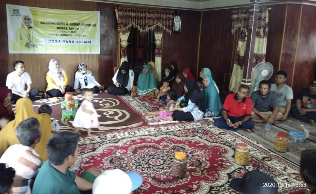 Anggota DPRD Jeneponto Mega Yanu Arimbi Reses Tahap III 2020 di 3 Titik