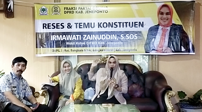 Wakil Ketua DPRD Jeneponto, Irmawati Temui Konstituen Serap Aspirasi Wakil Ketua