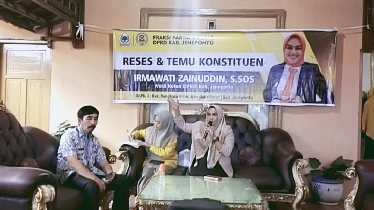Wakil Ketua DPRD Jeneponto, Irmawati Temui Konstituen Serap Aspirasi