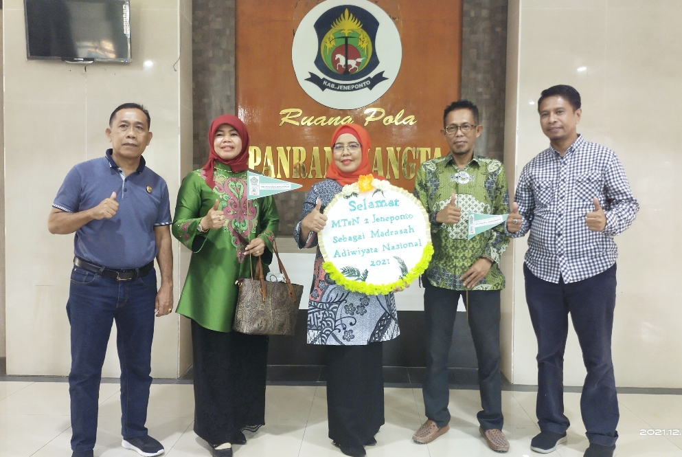 Di Akhir 2021, MTsN 2 Jeneponto Raih Adiwiyata Nasional