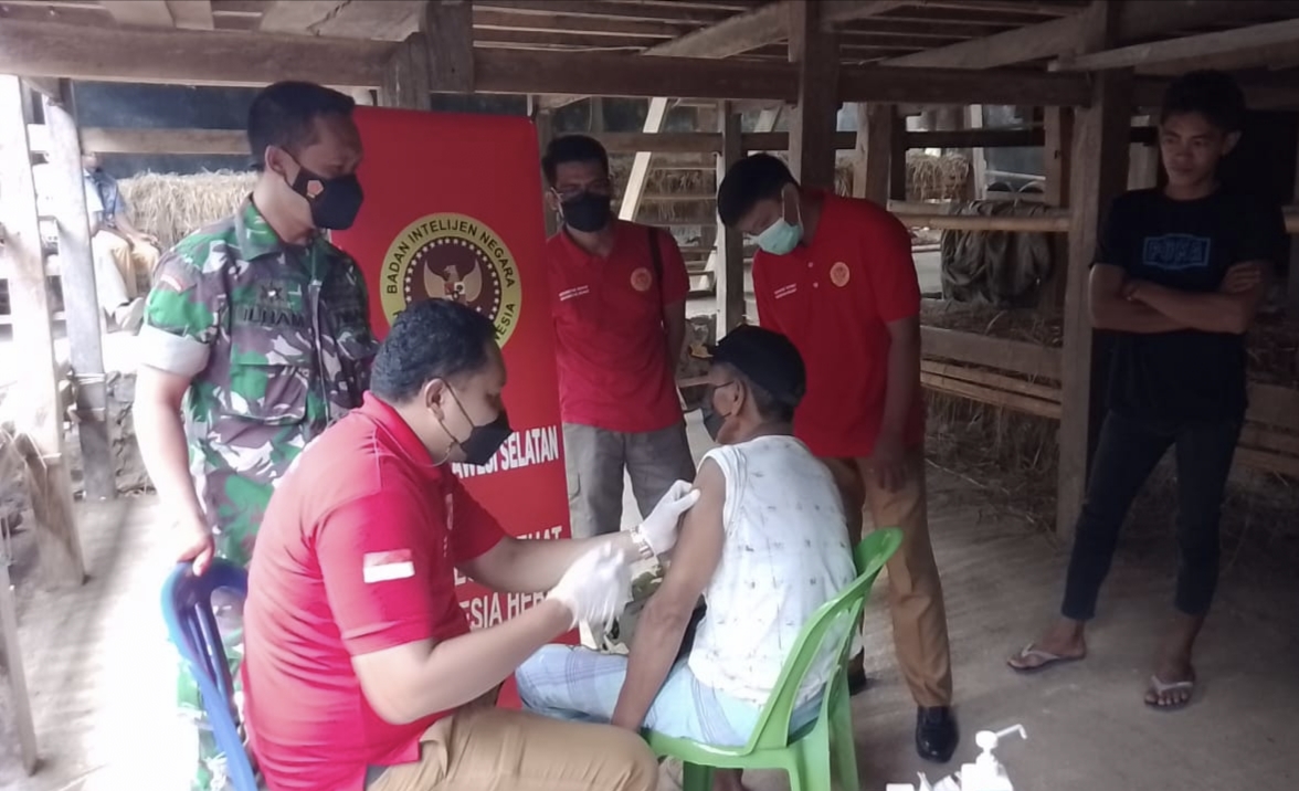 Bantu Pemkab Jeneponto Capai Target, BIN Gelar Vaksinasi Massal, Libatkan Dinkes dan Puskesmas