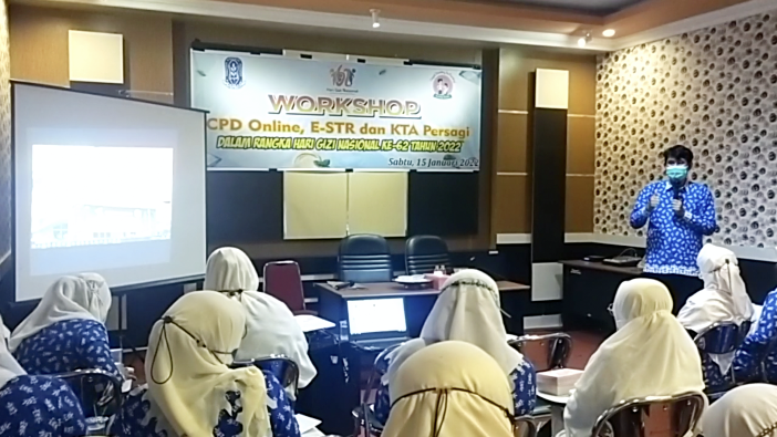 HGN Ke-62, DPC Persagi Jeneponto Gelar Workshop CPD Online dan E-STR