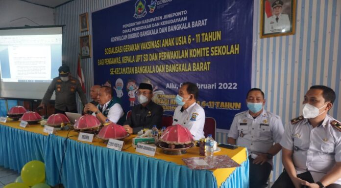 Pemkab Jeneponto Terus Gelar Sosialisasi Vaksinasi Anak Usia 6-11 Tahun, Capaian Baru 4 Persen Pemkab