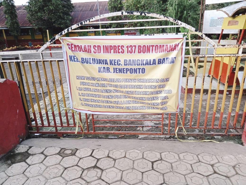 Ahli Waris Pemilik Lahan Tutup SDI 137 Bontomanai, Siswa Belajar di Teras Rumah Warga