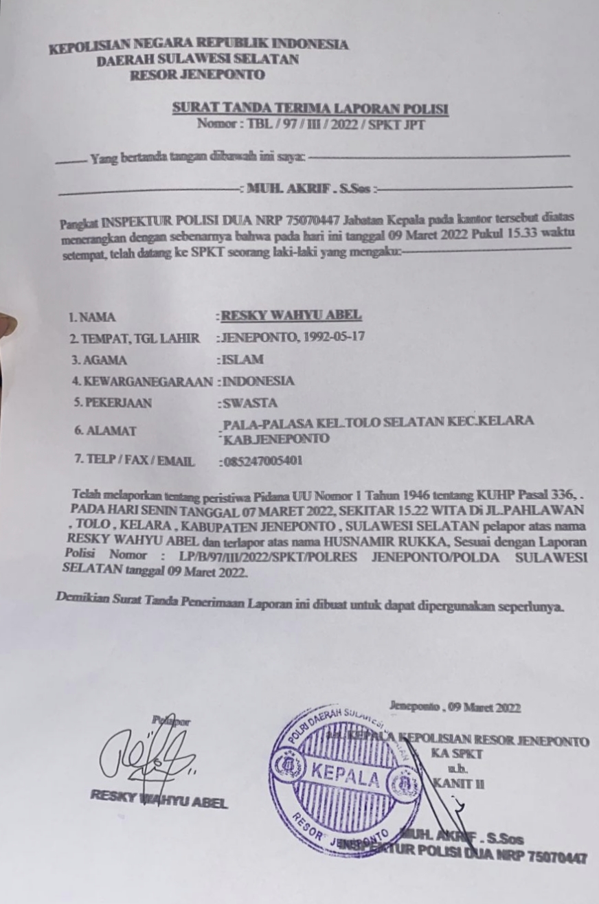 Merasa Diancam dan Namanya Dicemarkan, Waria Polisikan Husnamir Rukka