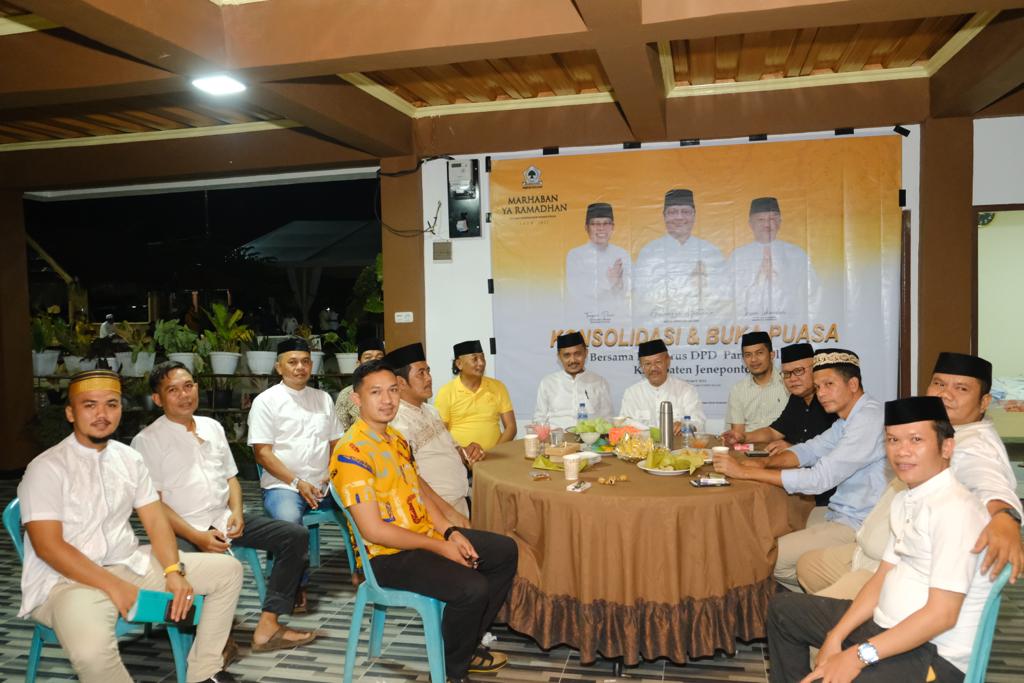 Hadapi Pemilu 2024, DPD II Partai Golkar Jeneponto Konsolidasi dan Buka Bersama Kader