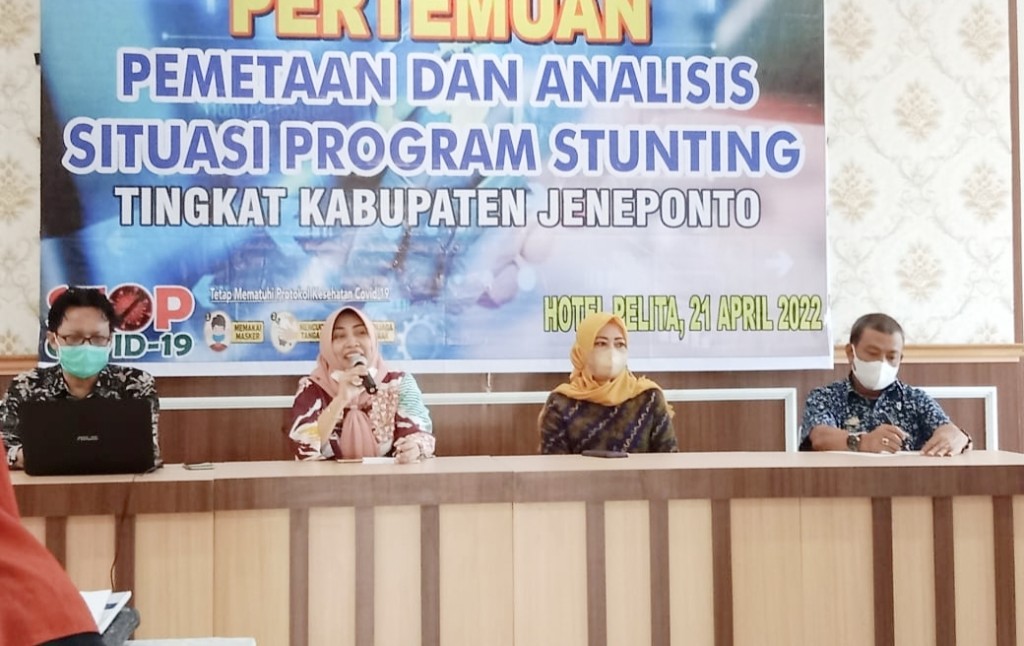 Pemkab Jeneponto Gelar Pertemuan Pemetaan dan Analisis Situasi Program Stunting