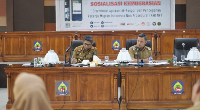 Wabup Jeneponto Sambut Kepala Kantor Imigrasi Kelas I TPI Makassar, Sosialisasi Aplikasi M-Paspor Wabup Jeneponto Sambut Kepala Kantor