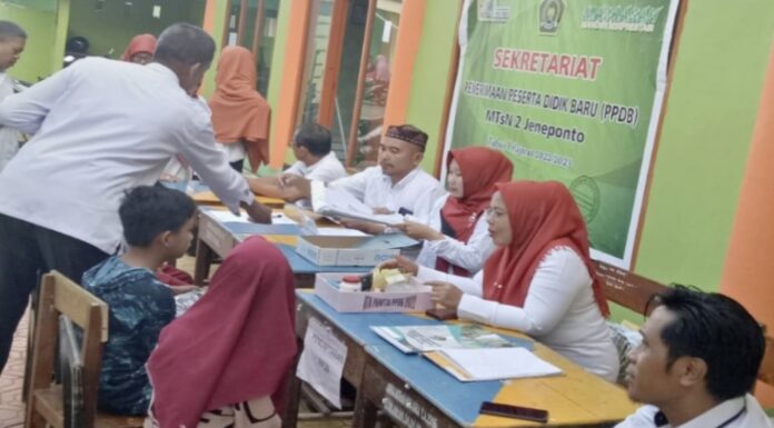 PPDB MTsN 2 Jeneponto Tahun Ajaran 2022-2023, Pendaftar Melonjak Drastis PPDB