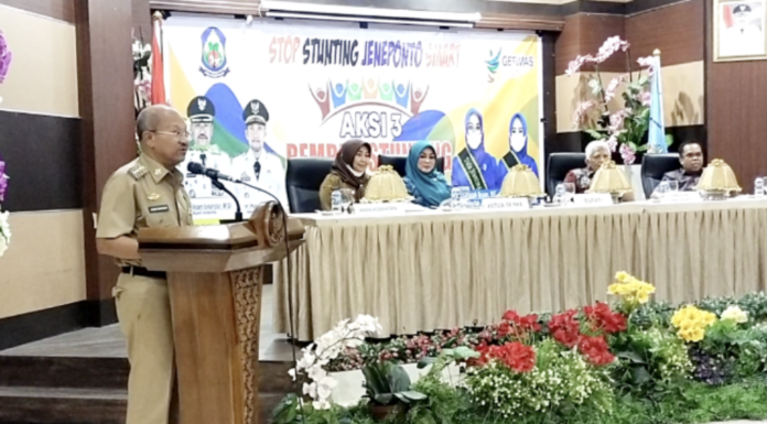 Buka Rembuk Stunting, Bupati Jeneponto Tegaskan Semua PD Harus Bekerja Keras Meramu Konsep Strategis