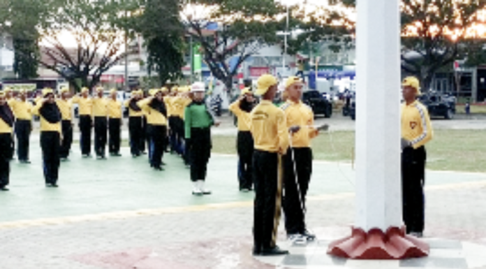 Bupati, Wabup Bertindak Selaku Inspektur Upacara Gladi Bersih Pengibaran, Penurunan Sang Merah Putih Bupati