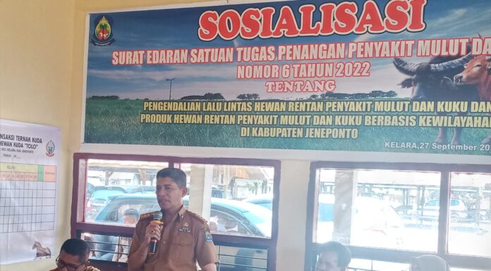 Pemkab Jeneponto Sosialisasi Surat Edaran Cegah dan Tekan Penularan PMK Pemkap
