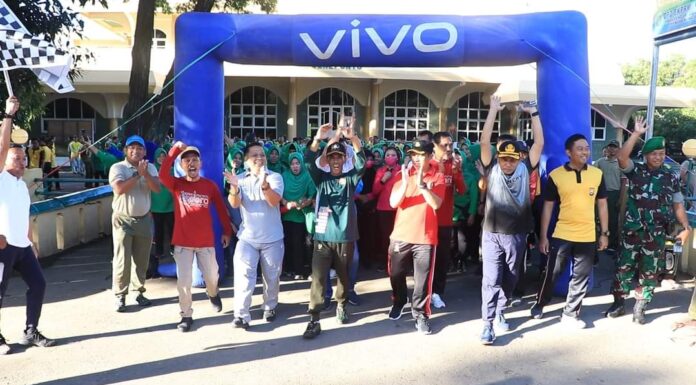 Kodim 1425 Jeneponto Bersihkan Hutan Kota dan Gelar Gerak Jalan Santai Kodim 1425