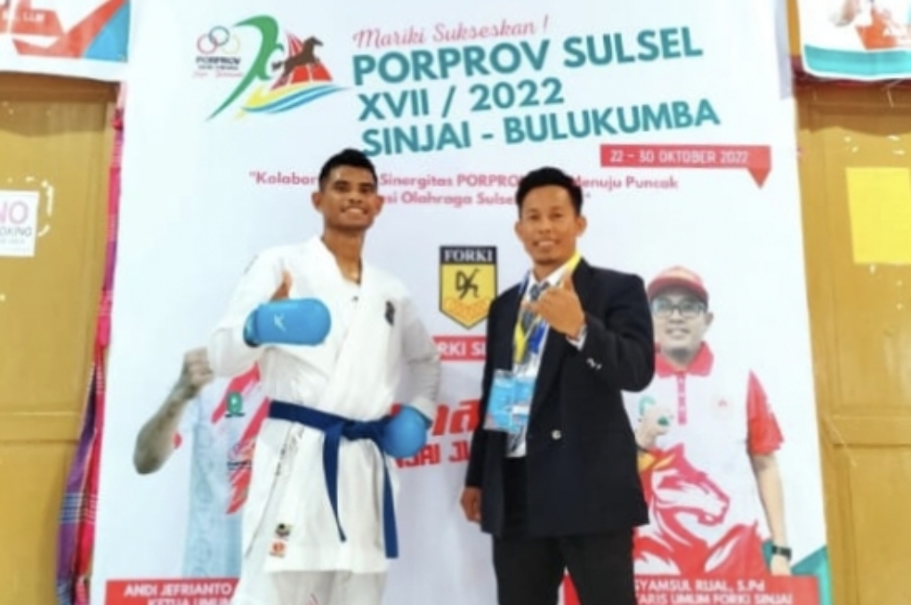 Porprov XVII Sulsel, Cabang Olahraga Karate Jeneponto Sumbang Medali Emas Pertama
