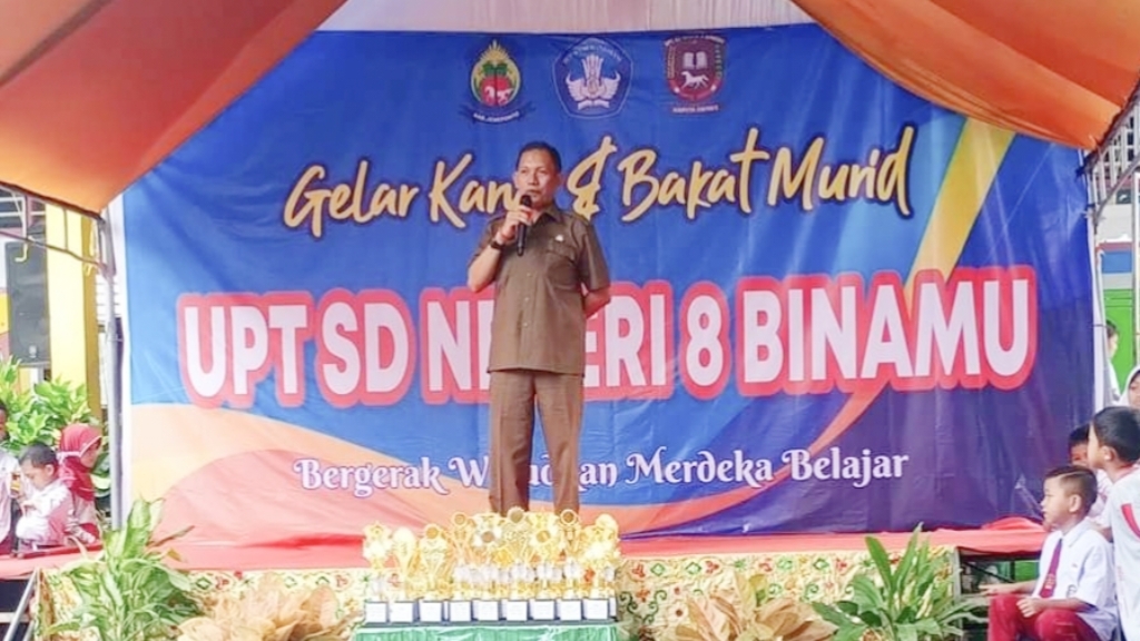 Kadisdikbud Jeneponto Buka Gelar Karya dan Bakat Murid yang Digelar UPT SDN 8 Binamu