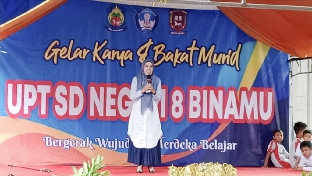Kadisdikbud Jeneponto Buka Gelar Karya dan Bakat Murid yang Digelar UPT SDN 8 Binamu