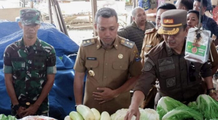 TPID Jeneponto Sidak Harga Bahan Pokok di Pasar Karisa TPID