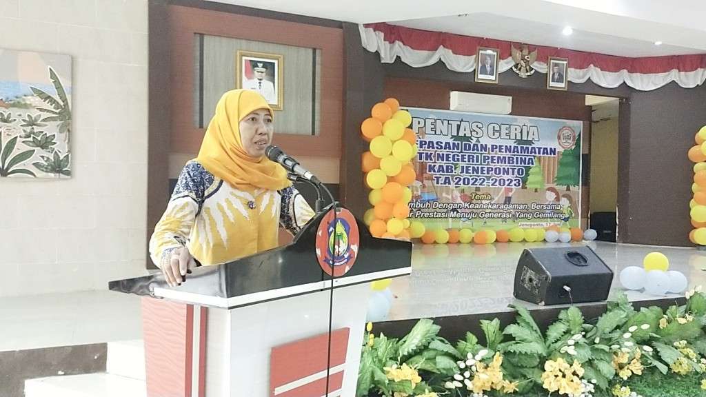 Pentas Ceria Penamatan dan Pelepasan 74 Siswa TK Negeri Pembina Kabupaten Jeneponto