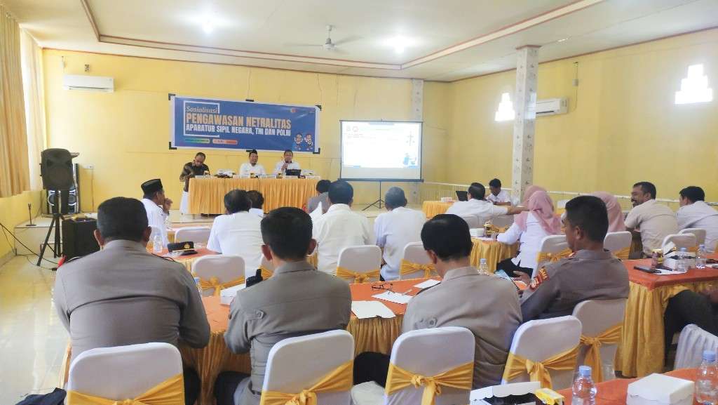 Bawaslu Jeneponto Gelar Sosialisasi Pengawasan Netralitas ASN, TNI dan Polri, Arumahi Paparkan ini