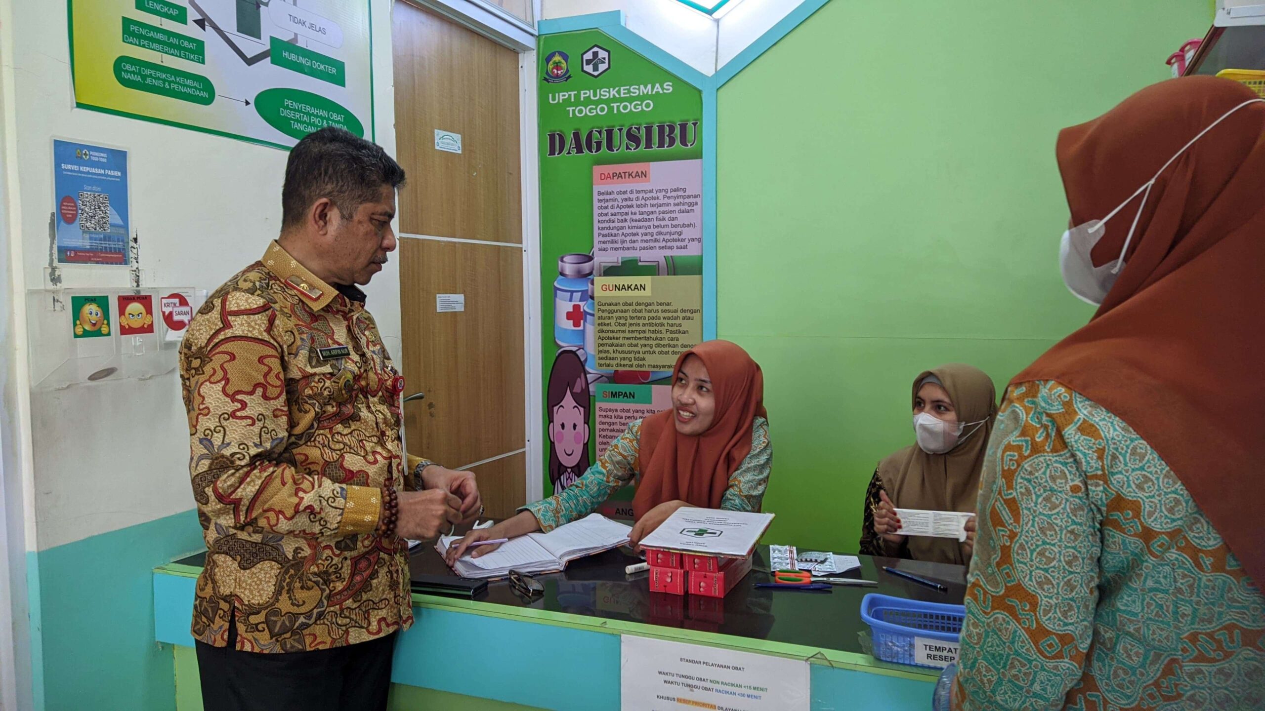 Sekda Jeneponto Pantau Pelayanan Kesehatan di Puskesmas Togo Togo