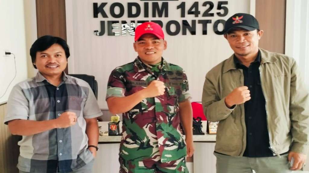Inisiasi Pembentukan DPC GRIB Jaya, Sejumlah Pemuda Silaturahmi dengan Kapolres dan Dandim Jeneponto