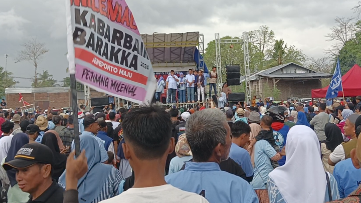 Programkan Peningkatan Infrastruktur Dasar, Ribuan Warga Bangkala dan Bangkala Barat Optimis Menangkan Paslon No 4 Programkan Peningkatan