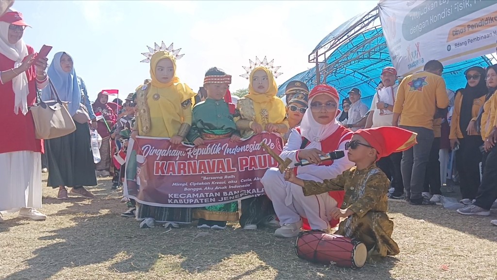 Serunya Murid PAUD Ikuti Karnaval Gebyar Kreativitas Anak di Jeneponto