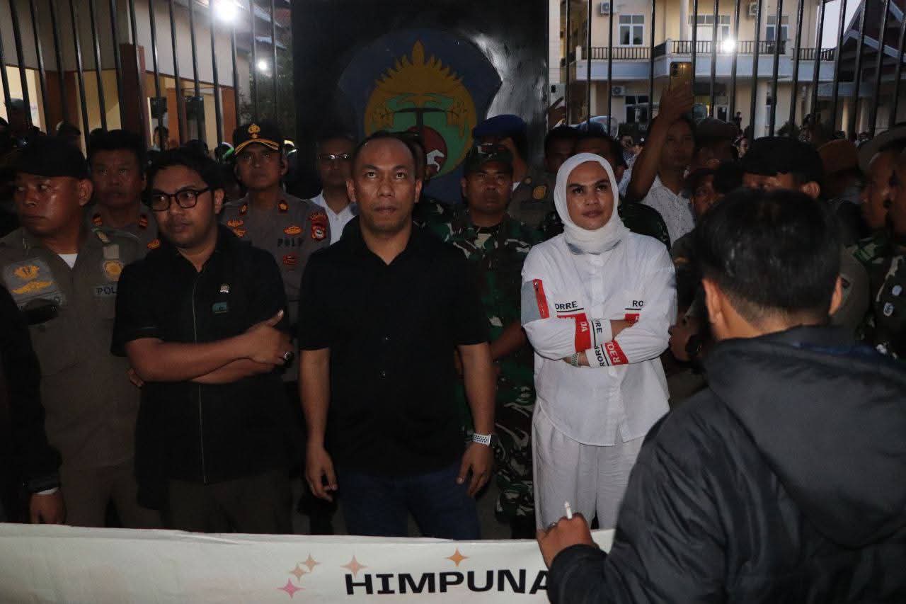 Unjuk Rasa Kondusif, Dandim 1425 Jeneponto Apresiasi dan Ajak Masyarakat Jaga Persatuan
