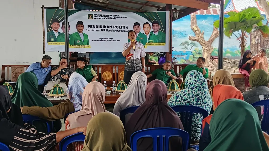 DPC PPP Jeneponto Gelar Pendidikan Politik, Dorong Masyarakat Lebih Melek Politik Menuju Pemilu