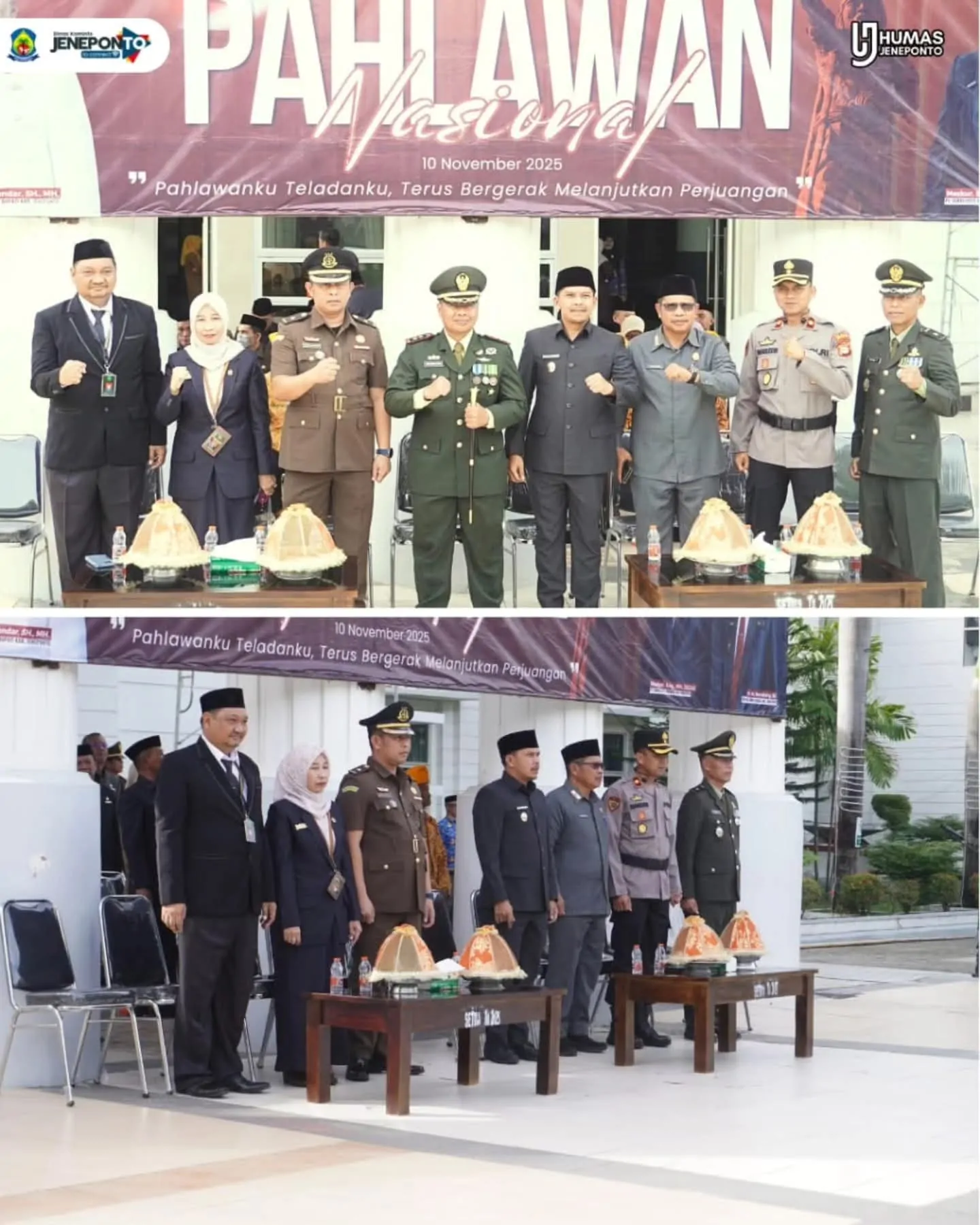 Upacara Peringatan Hari Pahlawan Nasional, Dandim 1425 Jeneponto Harap Generasi Muda Melanjutkan Perjuangan