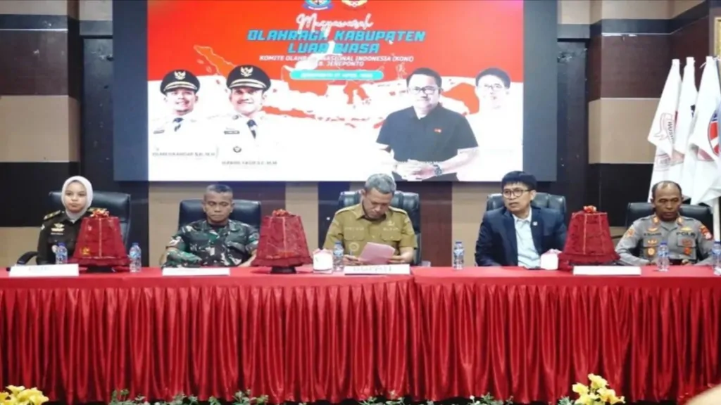 MUSKORKAB Luar Biasa KONI Jeneponto, Komitmen Lahirkan Kepengurusan Solid dan Profesional