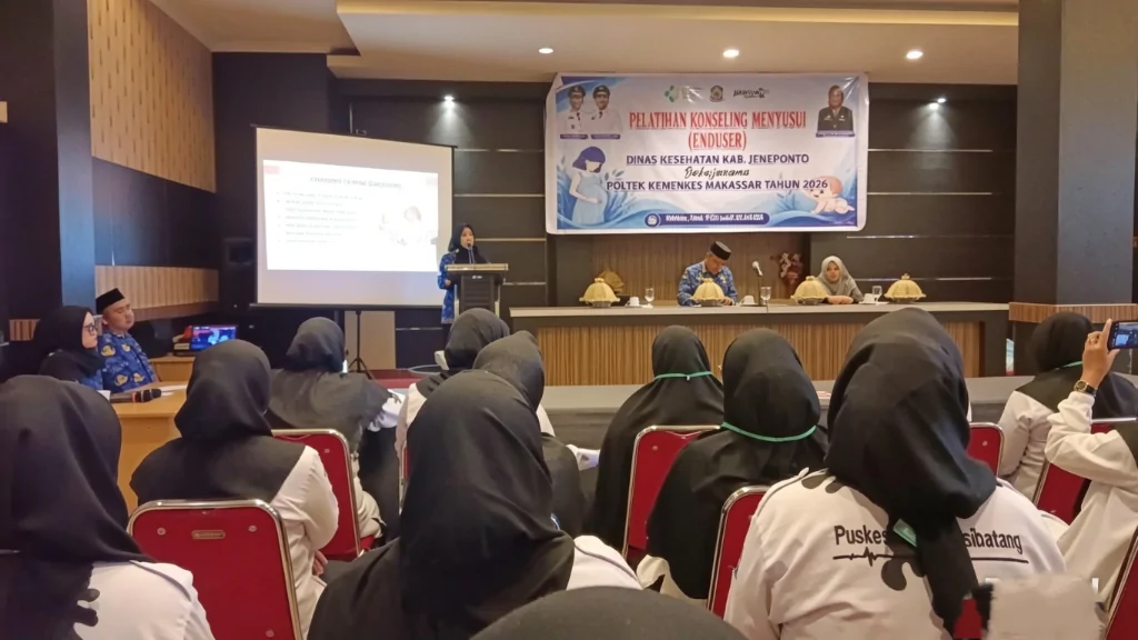 Upaya Tingkatkan Kesehatan Ibu dan Anak, Dinas Kesehatan Jeneponto Gelar Pelatihan Konselor ASI